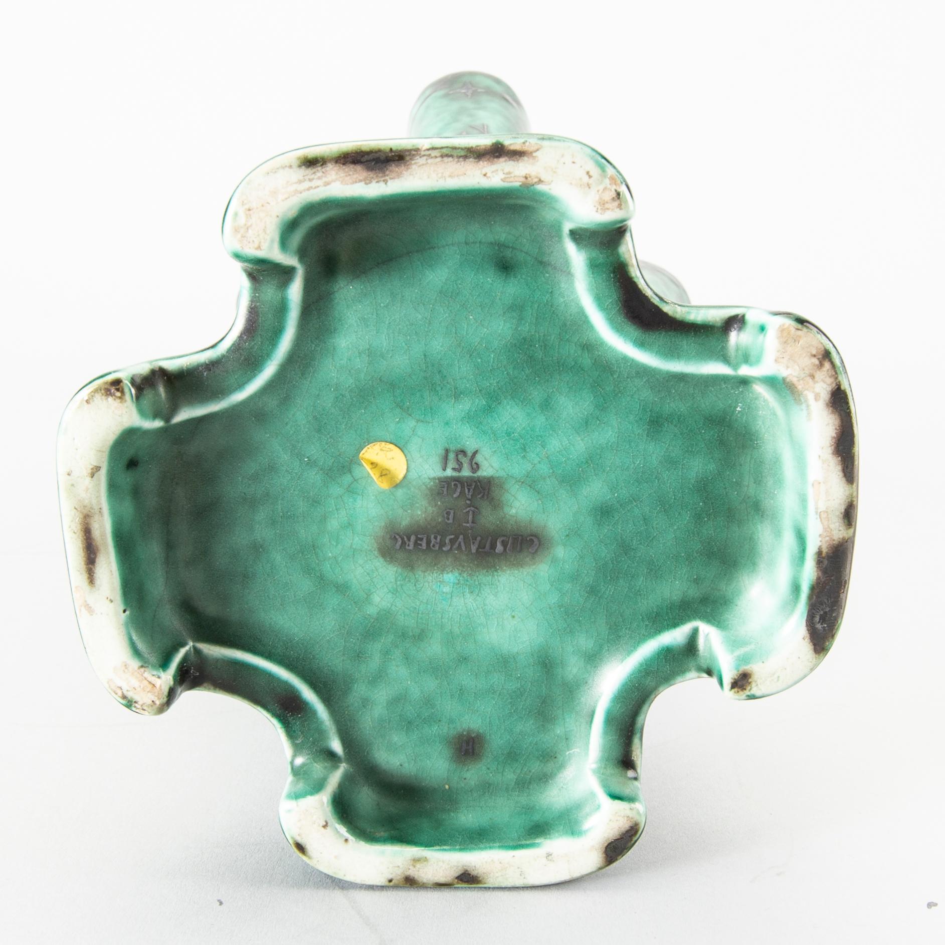 Wilhelm Kåge, a Gustavsberg "Argenta" stonewear vase from 1932.