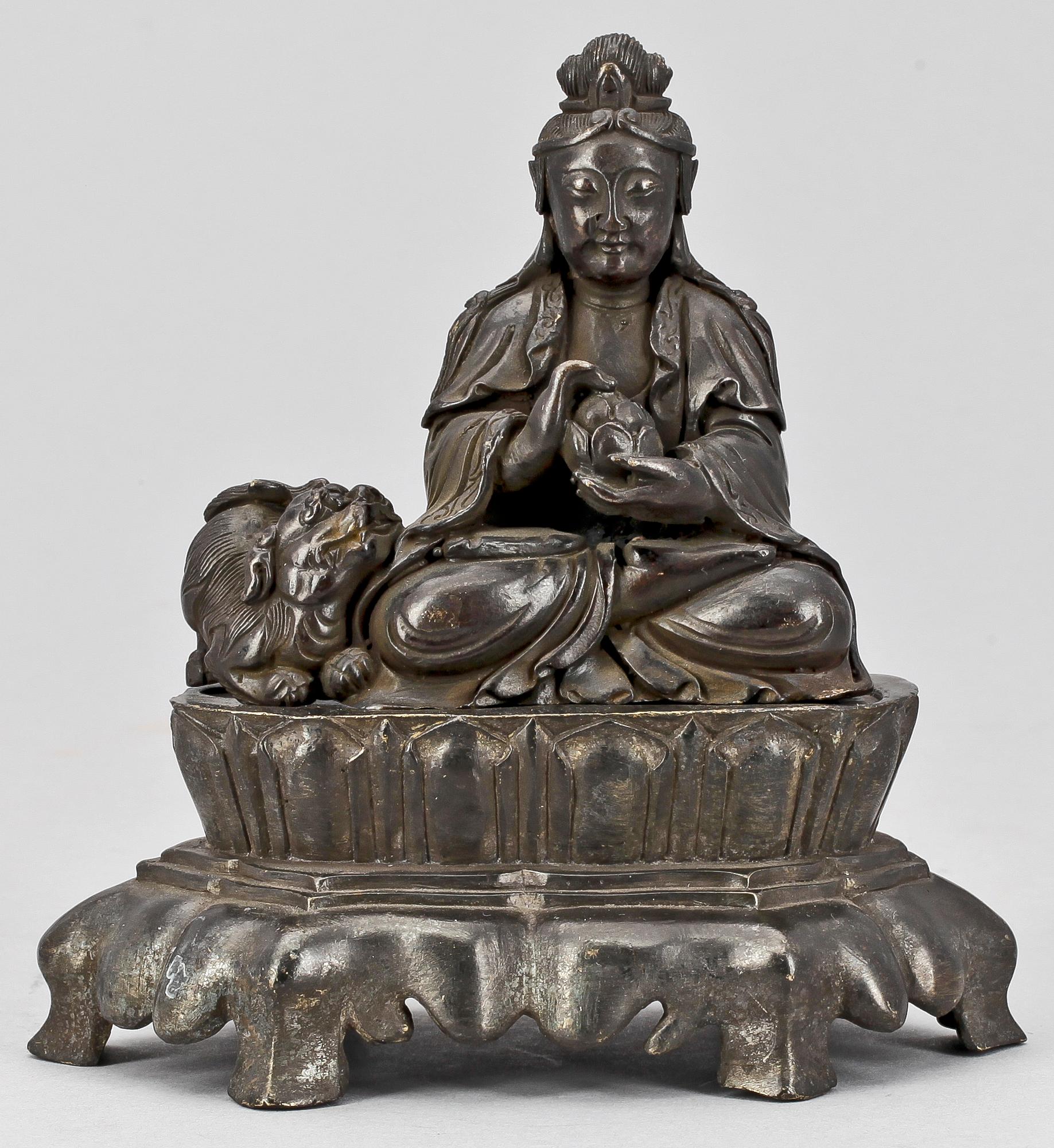 SKULPTUR, brons, Kina, 1900-talets första hälft.