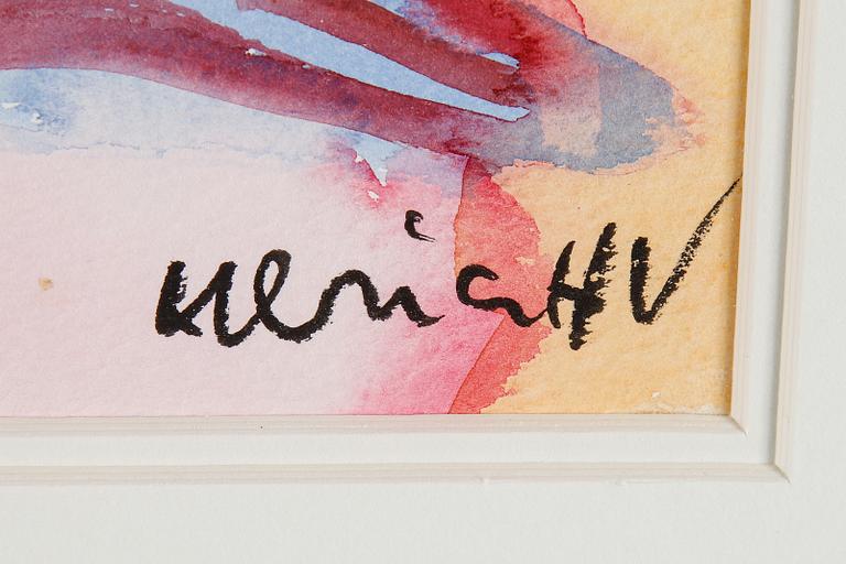 Ulrica Hydman-Vallien, akvarell, signerad.