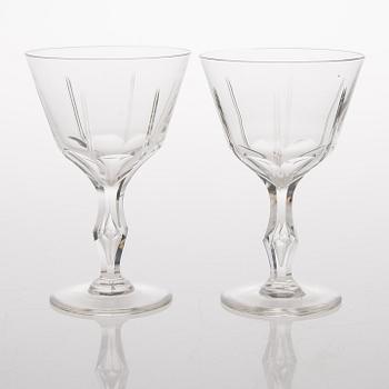 A 72-piece set of footed glassware from the first half of the 20th Century.