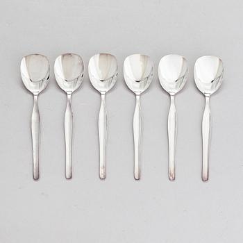 Tapio Wirkkala, A set of 6 silver ice cream spoons "Tapio". Kultakeskus, Hämeenlinna 2007.