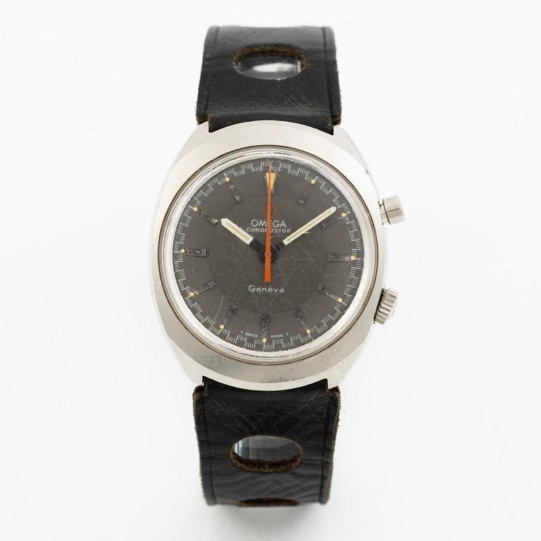 Omega, Chronostop, chronograph, wristwatch, 35 mm.