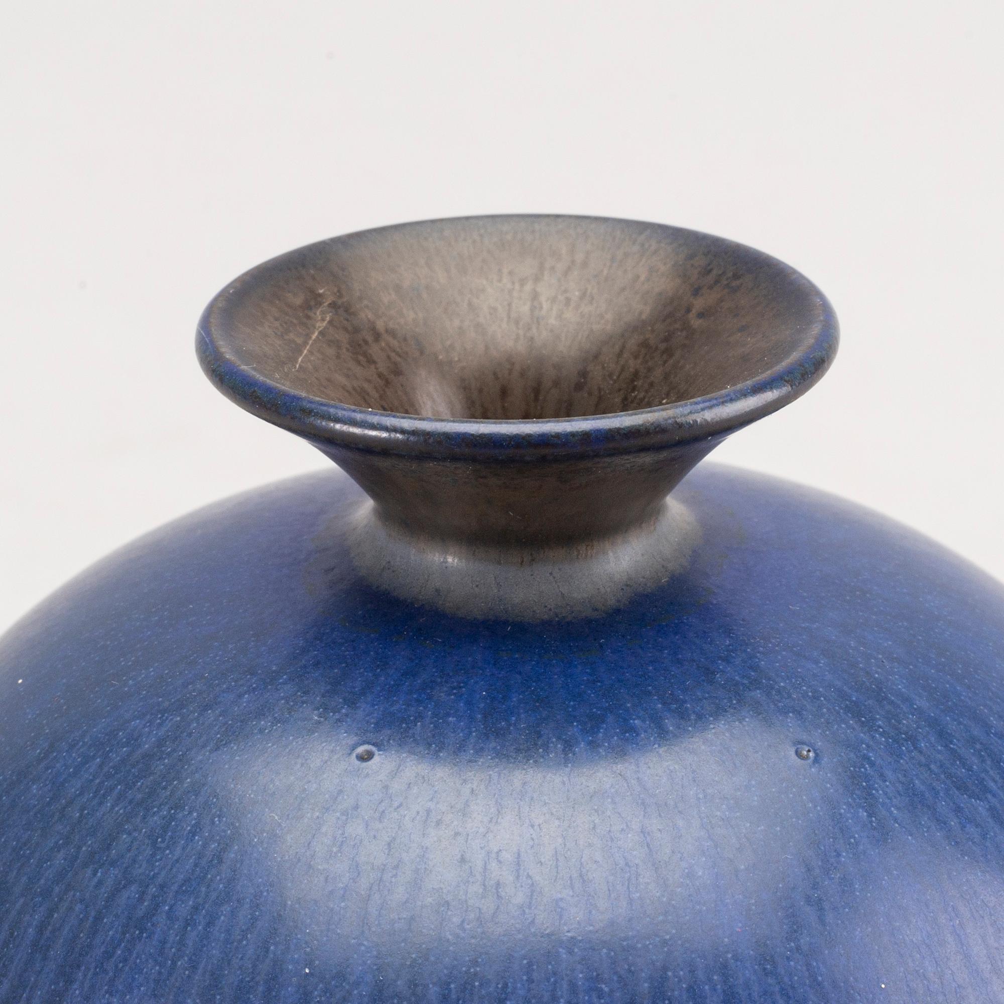An Berndt Friberg stoneware vase from Gustavsbergs studio, 1958.