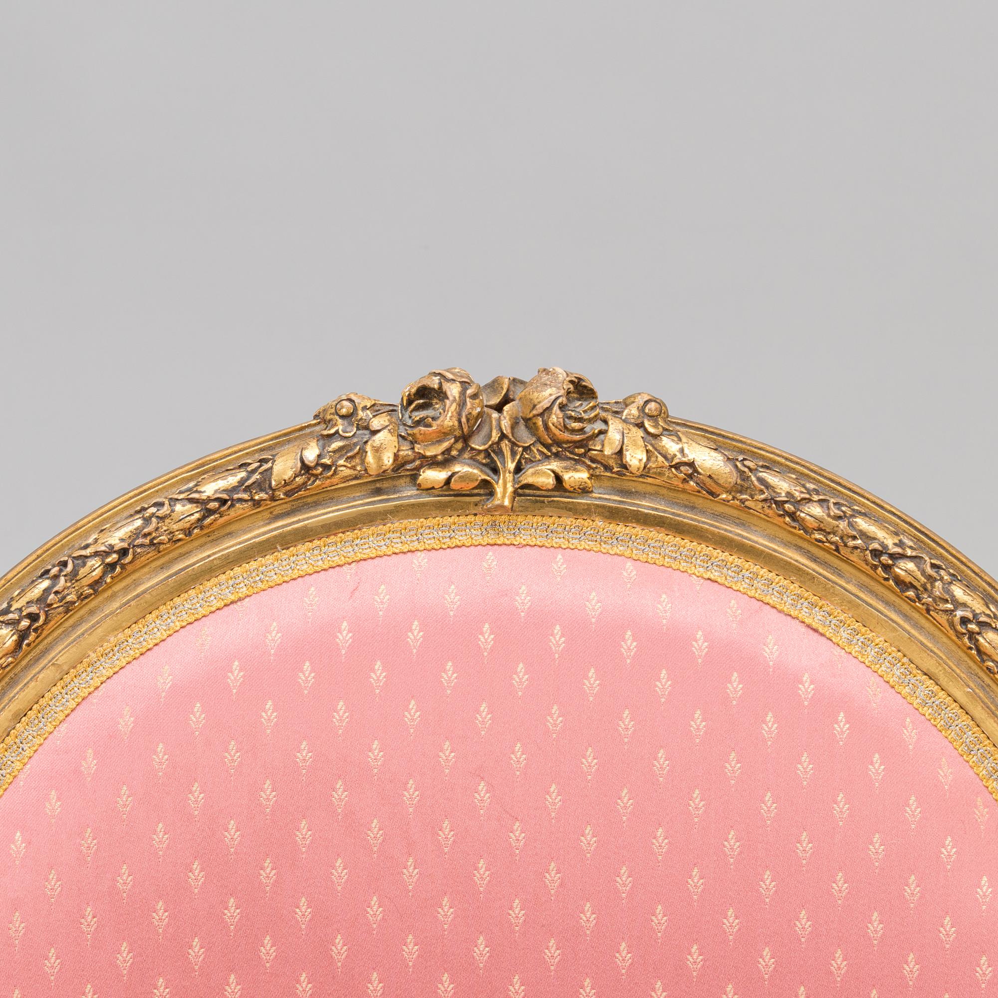 A armchair in gustavian style from early 20th century.