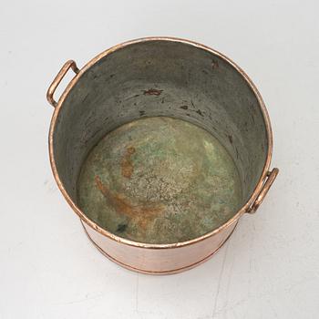 A copper vessel, 19th Century.