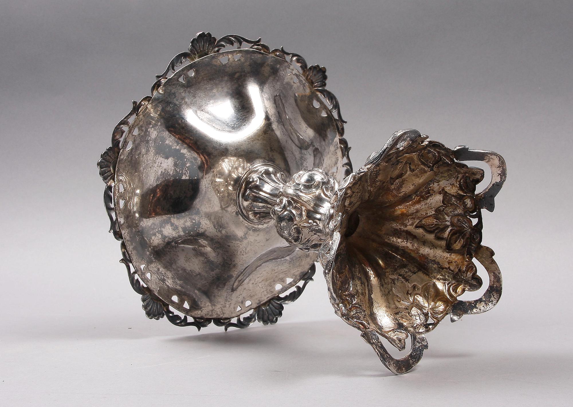 UPPSATSSKÅL, silver, nyrokoko, Gustaf Theodor Folcker. 1800-talets andra hälft.