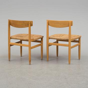 A set of six chairs and a dining table 'Øresund' by Børge Mogensen, Karl Andersson & Söner, Huskvarna, Sweden.