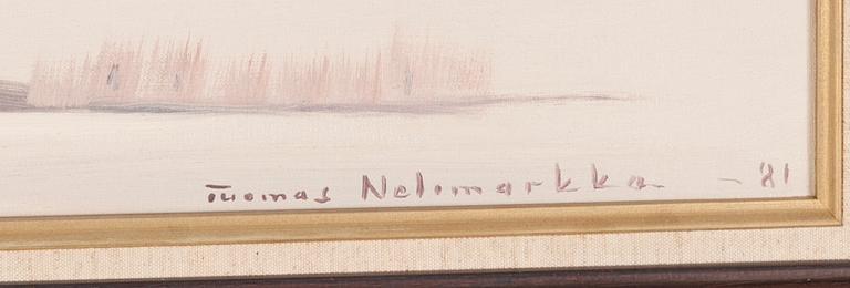 TUOMAS NELIMARKKA, signerad och daterad -81.