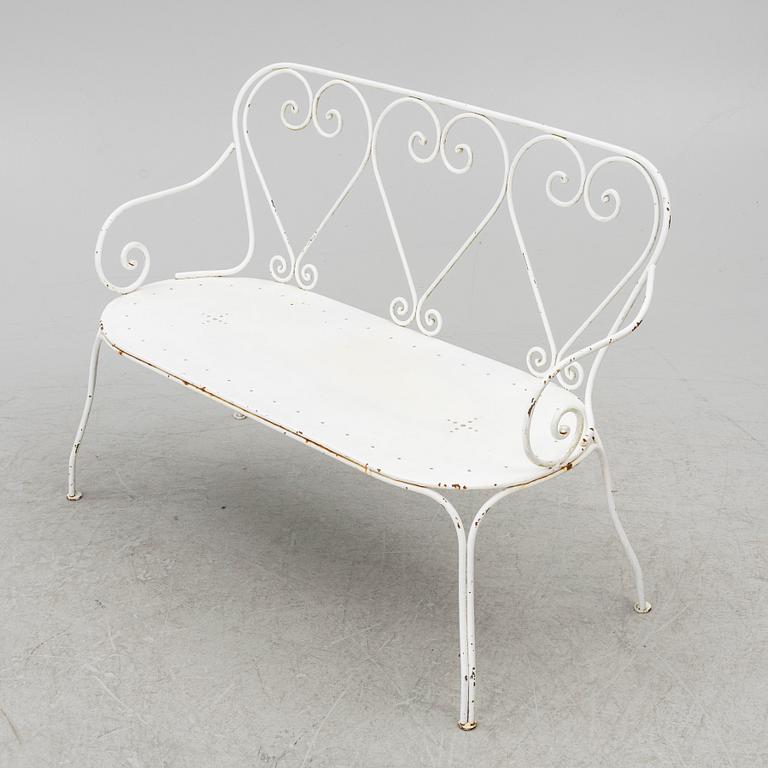 Trädgårdsmöbel, 4 delar, 1900-talets mitt.