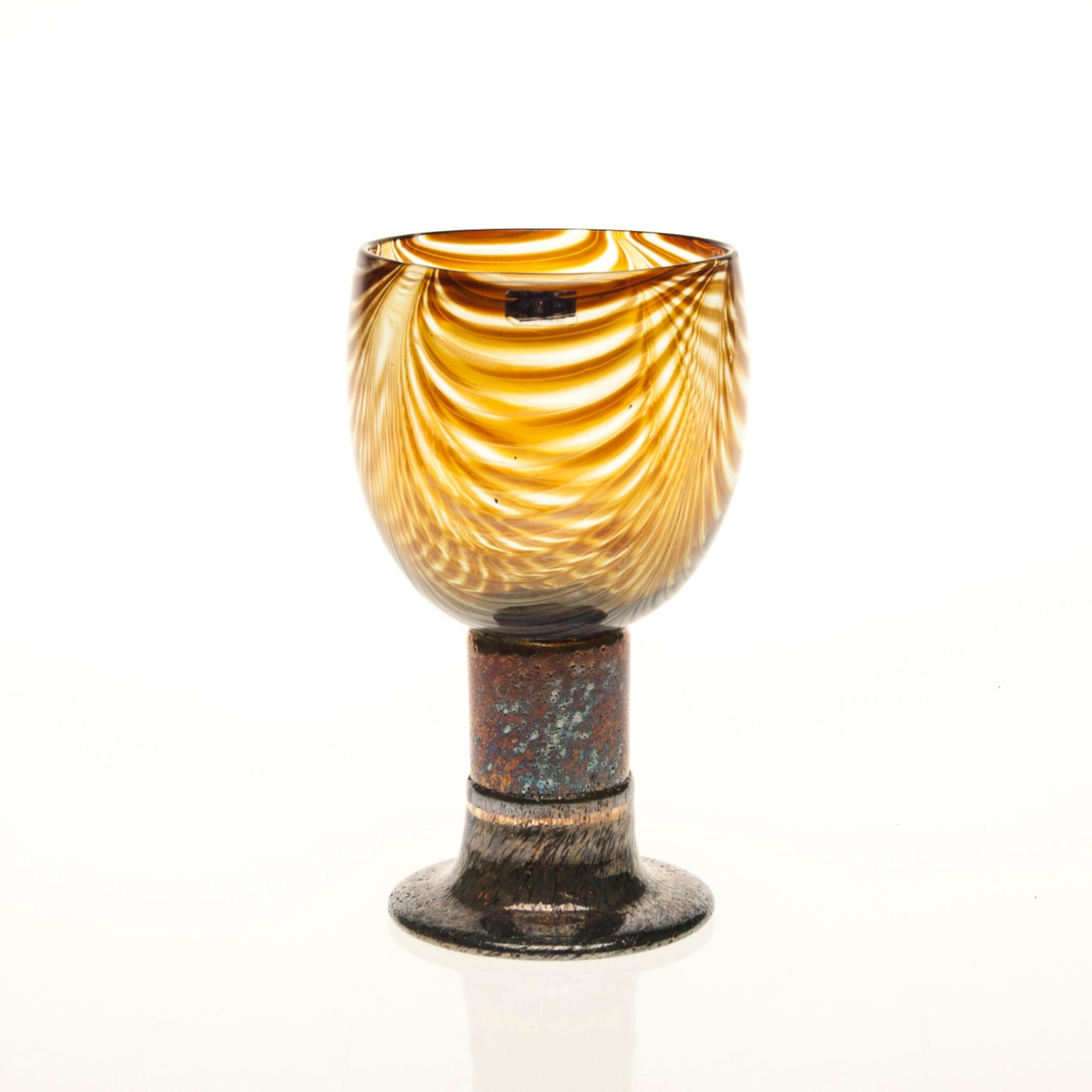 POKAL, glas, signerad Oiva Toikka Nuutajärvi Notsjö.