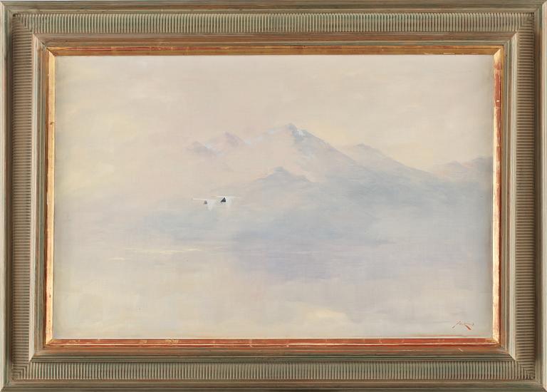 AXEL LIND, olja på duk, signerad.