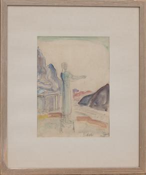 EINAR FORSETH, blandteknik, signerad och daterad 1930.