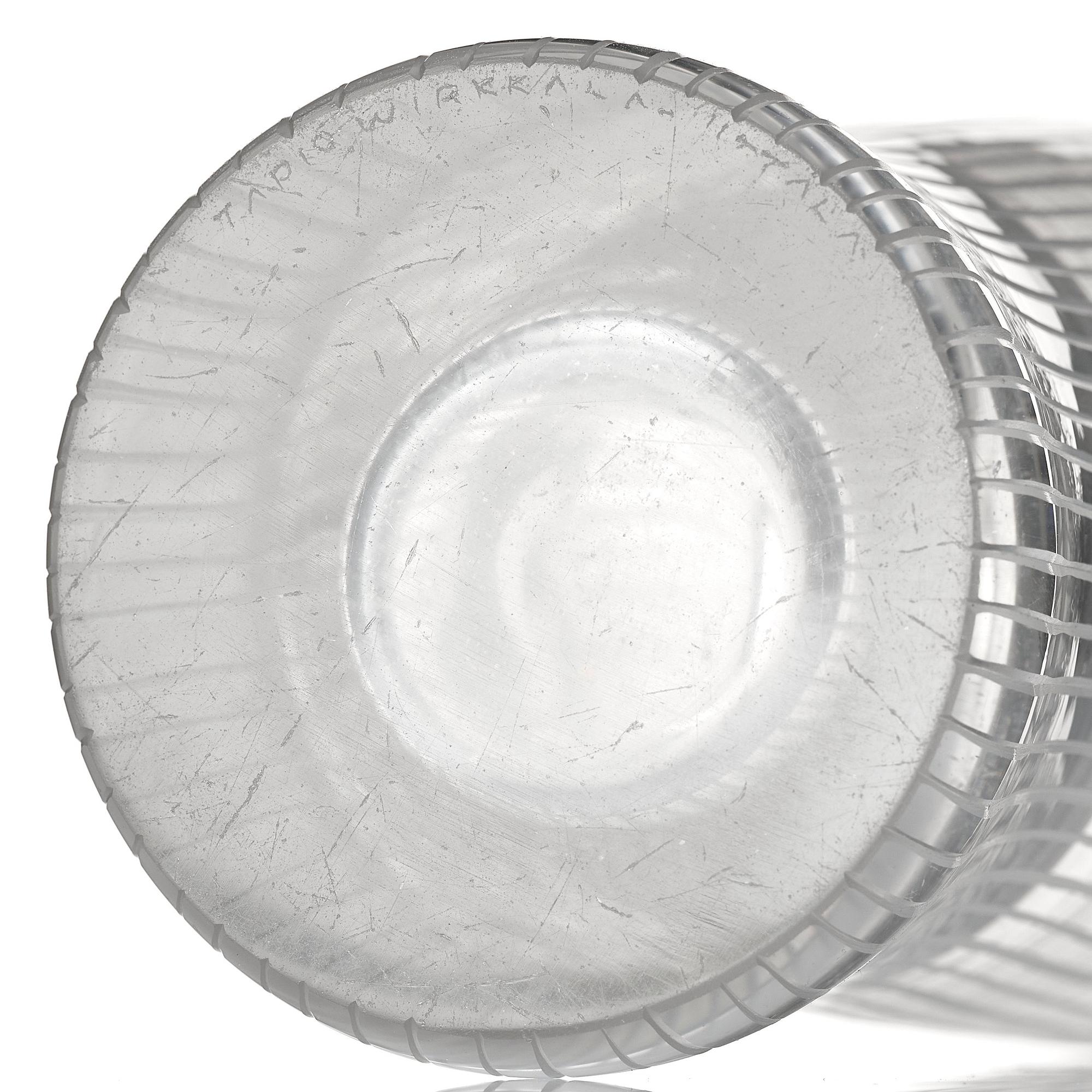 Tapio Wirkkala, a 'Tuonelas flod' glass vase, Iittala, Finland, model 3522.
