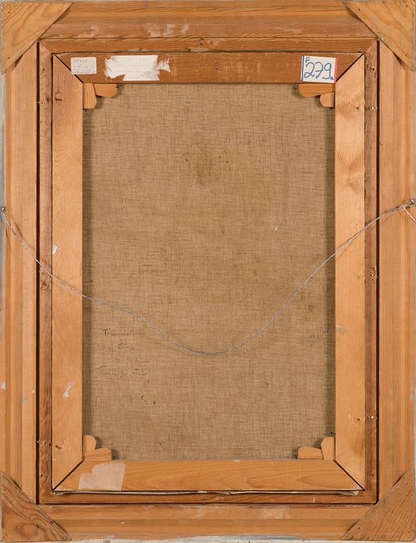 Ingrid Ruin, oil on canvas, signed.