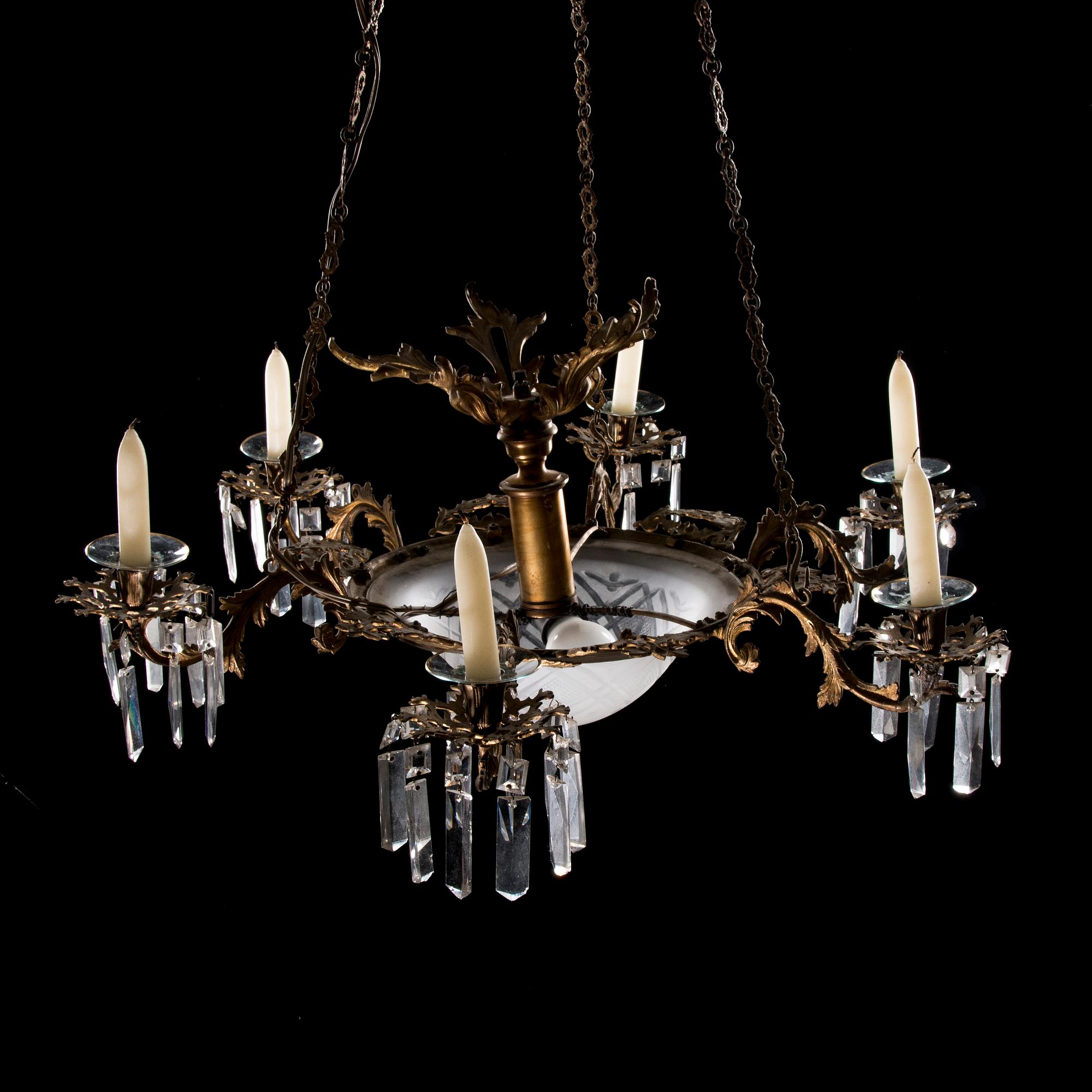 TAKKRONA, biedermeier, 1800-talets mitt.