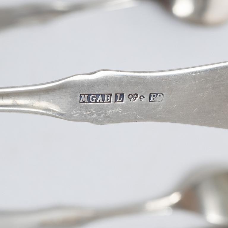 Eric Löfman, a 87-piece silver flatware set, model 'uppsala', MGAB, Sweden, 1962-67.