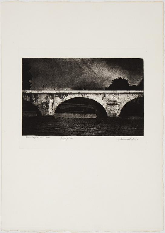 Lennart Olson, fotografi signerad och numrerad 18/75.