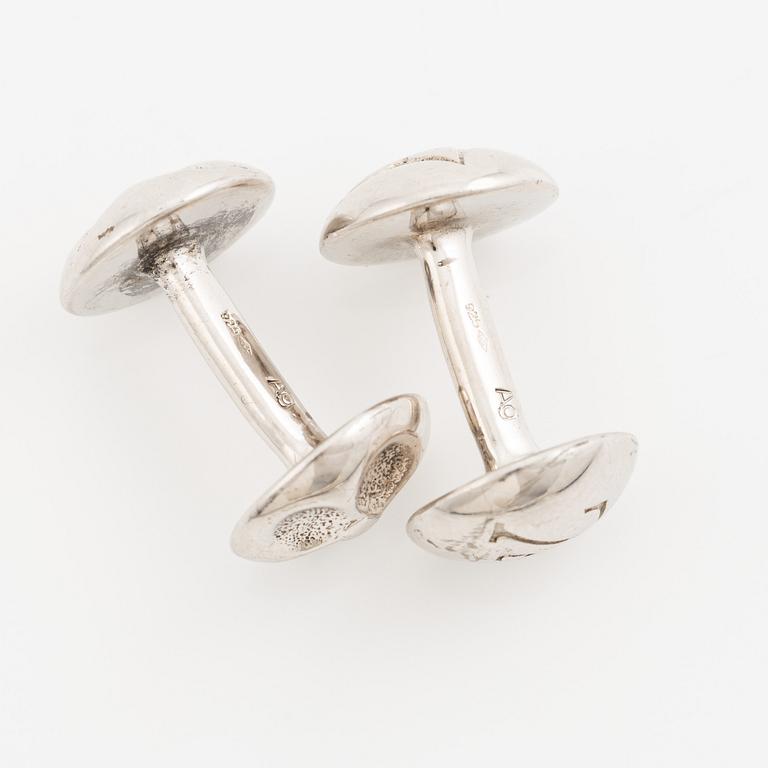 Louis Vuitton, a pair of cufflinks, silver.
