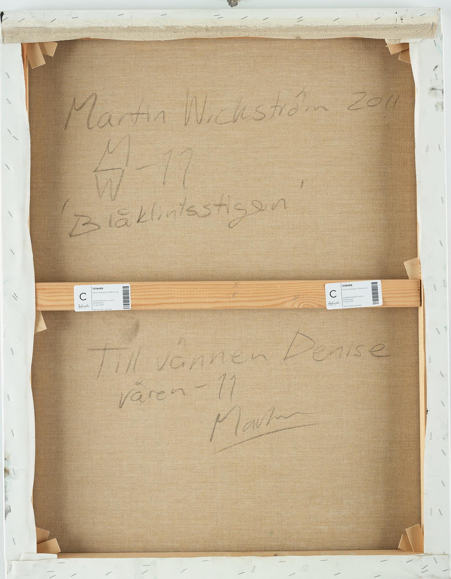 Martin Wickström, "Blåklintsstigen".