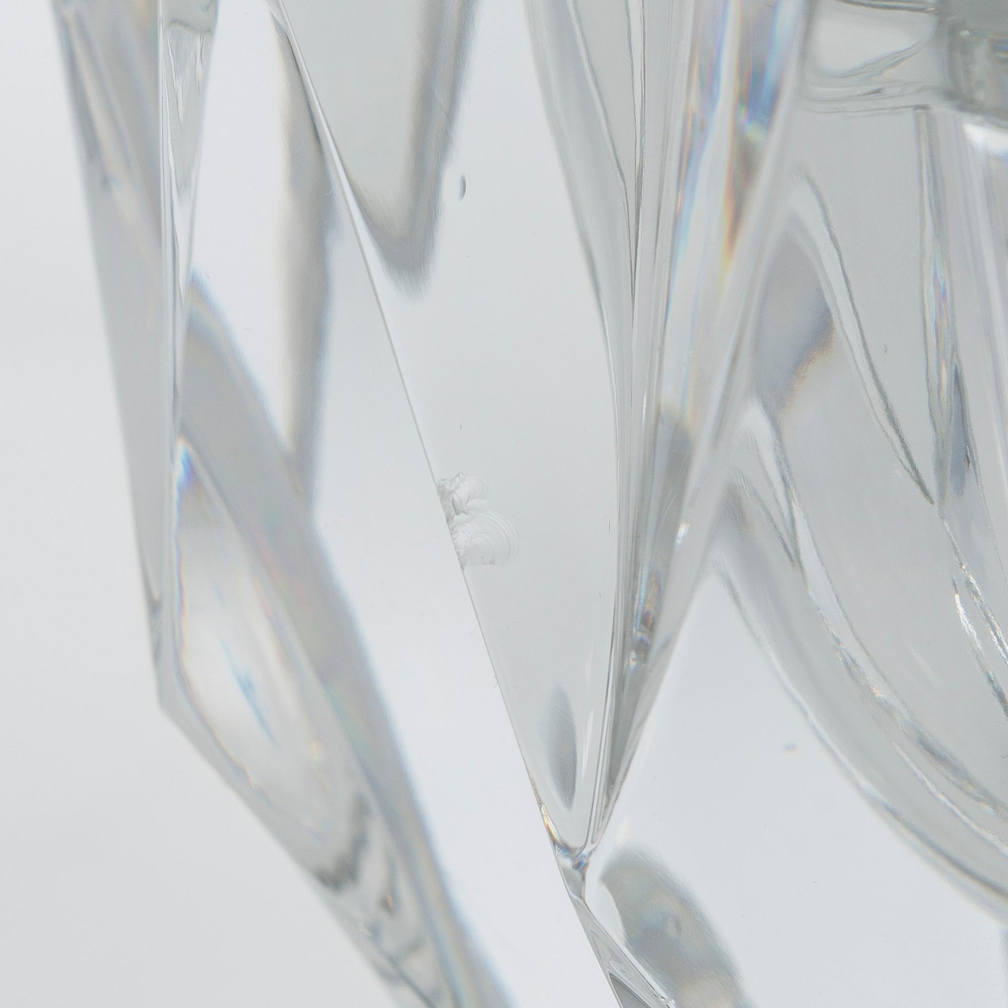 Aimo Okkolin, skål, "Näckros", signerad Aimo Okkolin, Riihimäen Lasi Oy.