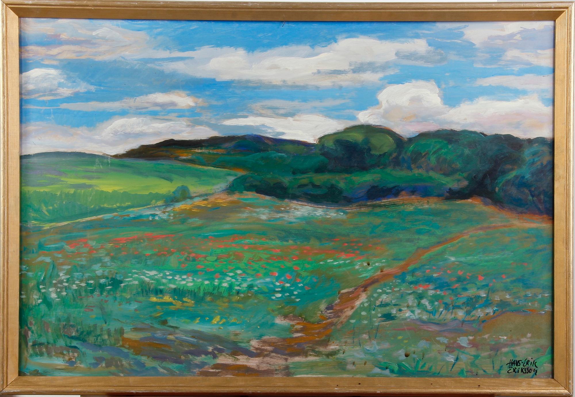 ERIKSSON, HANS-ERIK. Olja på duk, sign.
