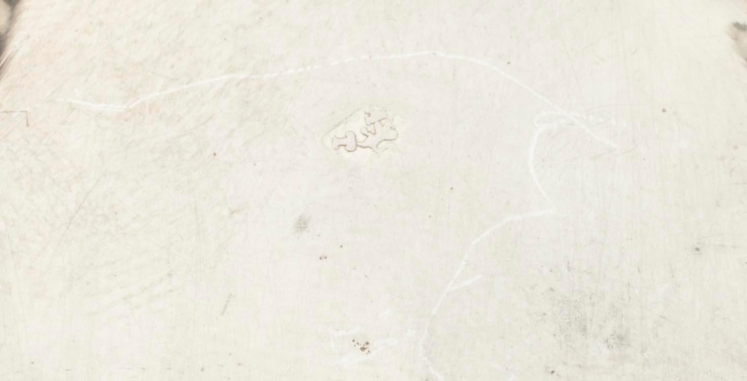 SALTKAR, 4 st. silver, Frankrike 1800-tal. Tot. vikt 240 g.