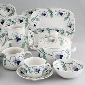 SYLVIA LEUCHOVIUS, 114 servisdelar, porslin, "Sylvia", Jubileumsservis, Rörstrand, 1900-talets andra hälft.