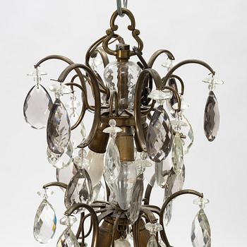 A Rococo style chandelier, first half of the 20th century.
