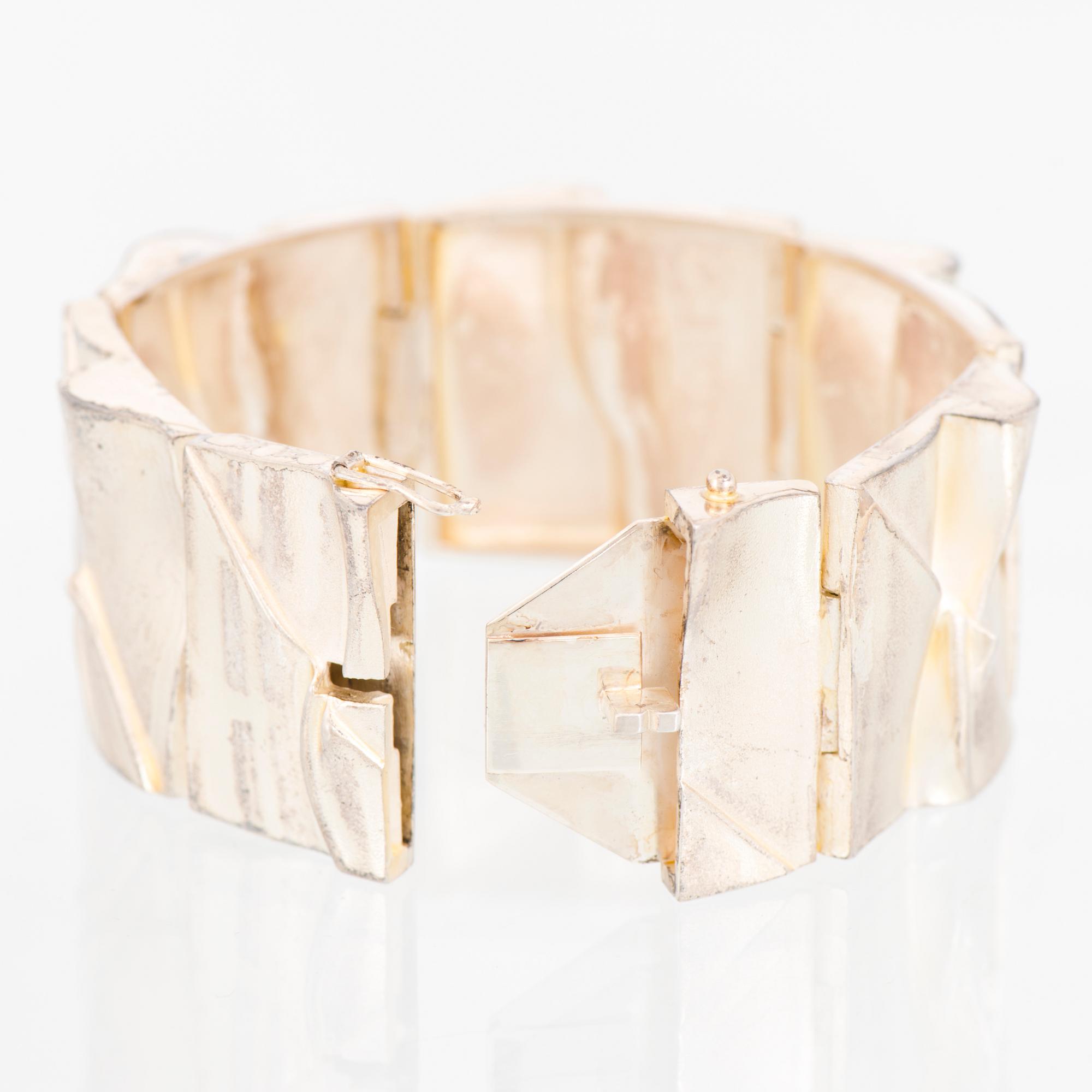 A BJÖRN WECKSTRÖM BRACELET, "Moonbridge", silver. Lapponia 1984.