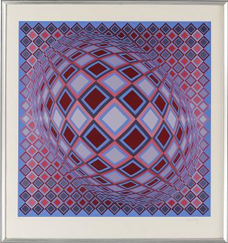 VICTOR VASARELY, färgserigrafi, signerad och numrerad 37/275.