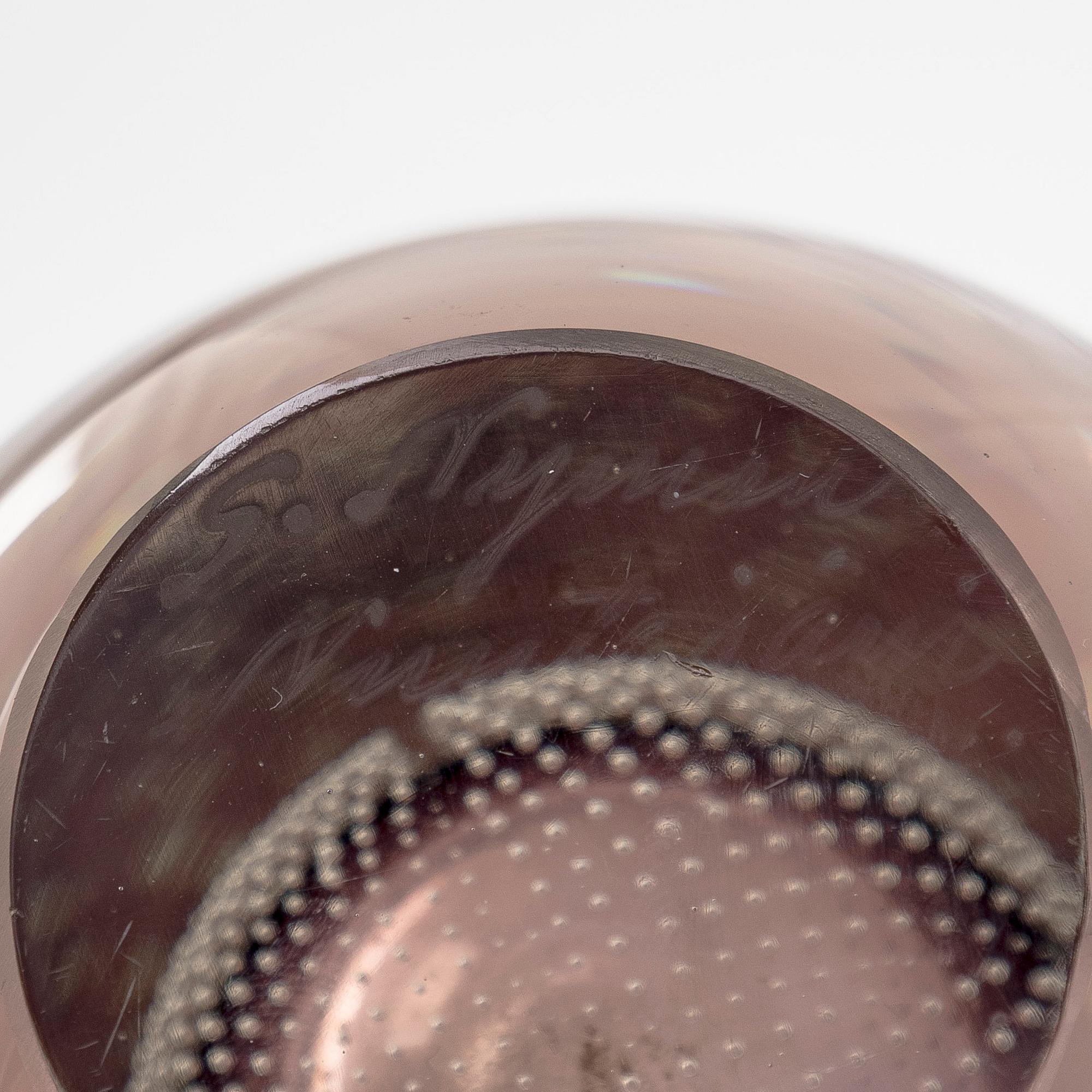 Gunnel Nyman, A glass vase model 'GN 26'. signed G. Nyman Nuutajärvi Notsjö -51.