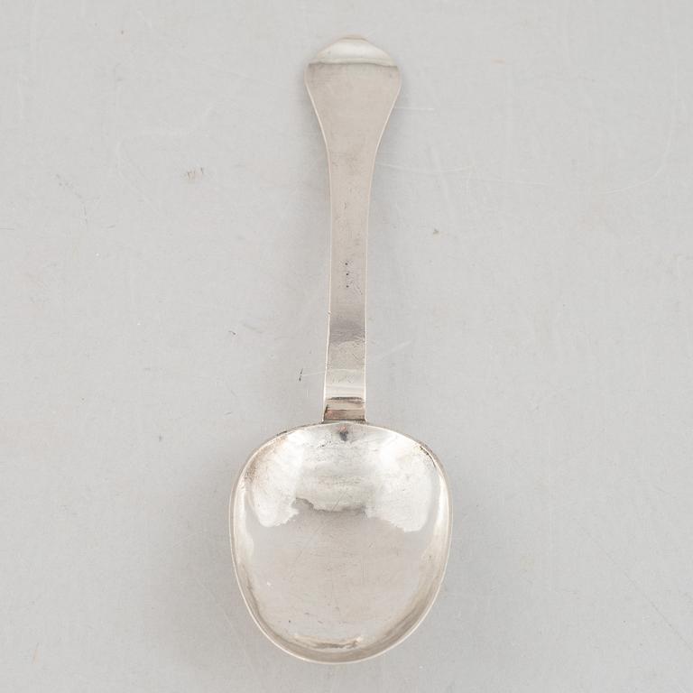 A Swedish Silver Rat-Tail Spoon, mark of Ferdinand Sehl d ä, Stockholm 1717.