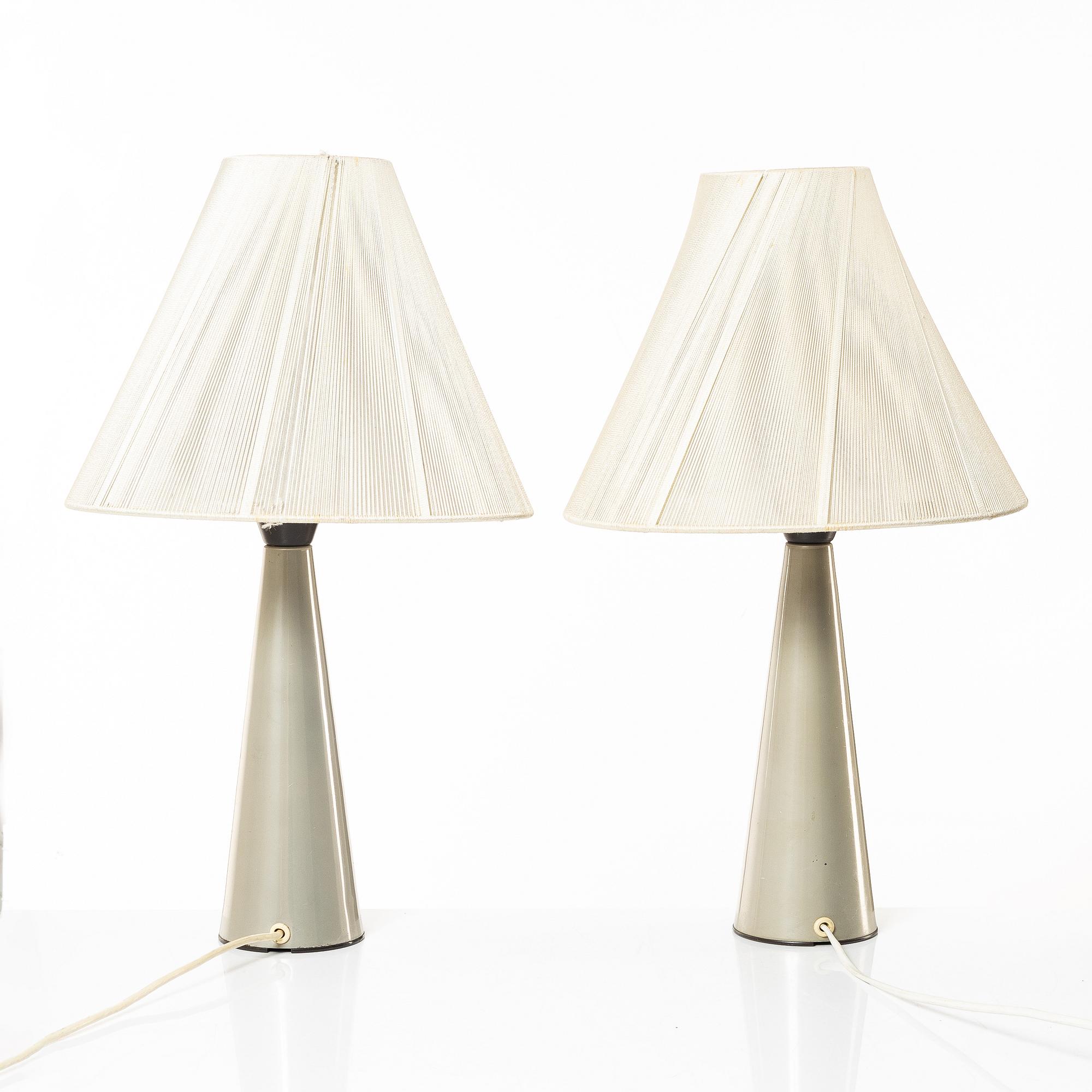 Bo Råman, table lamps, a pair, model "E1298", ASEA.