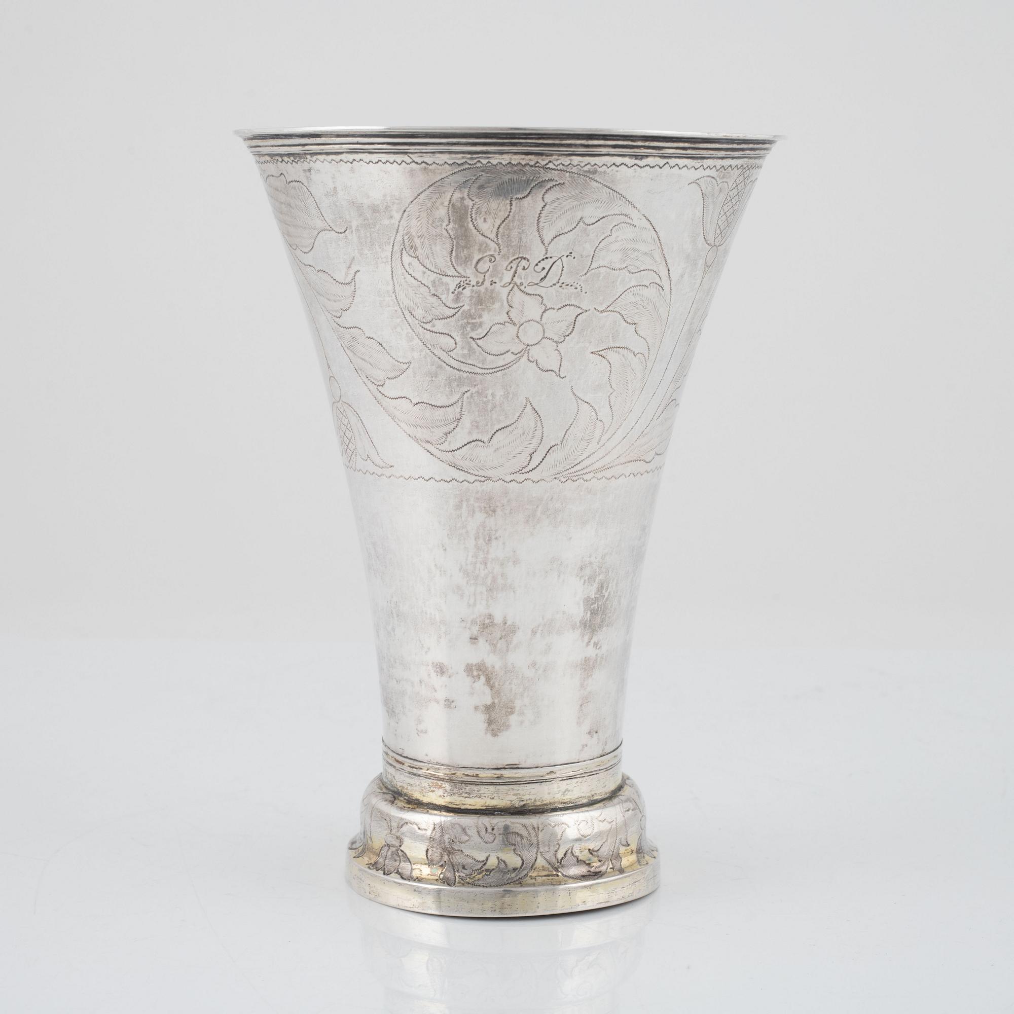 Anders Johan Lignell, bägare, silver, Sundsvall, 1823.