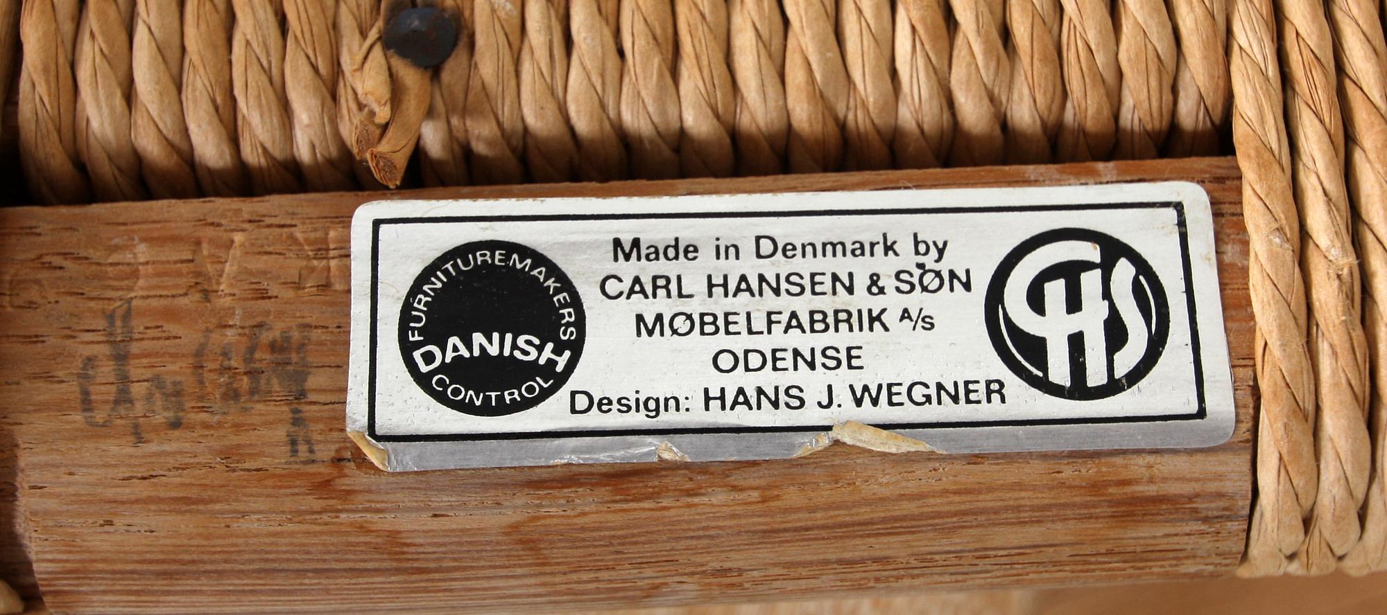 STOLAR, 6 st, "Y-stolen", Hans J. Wegner.