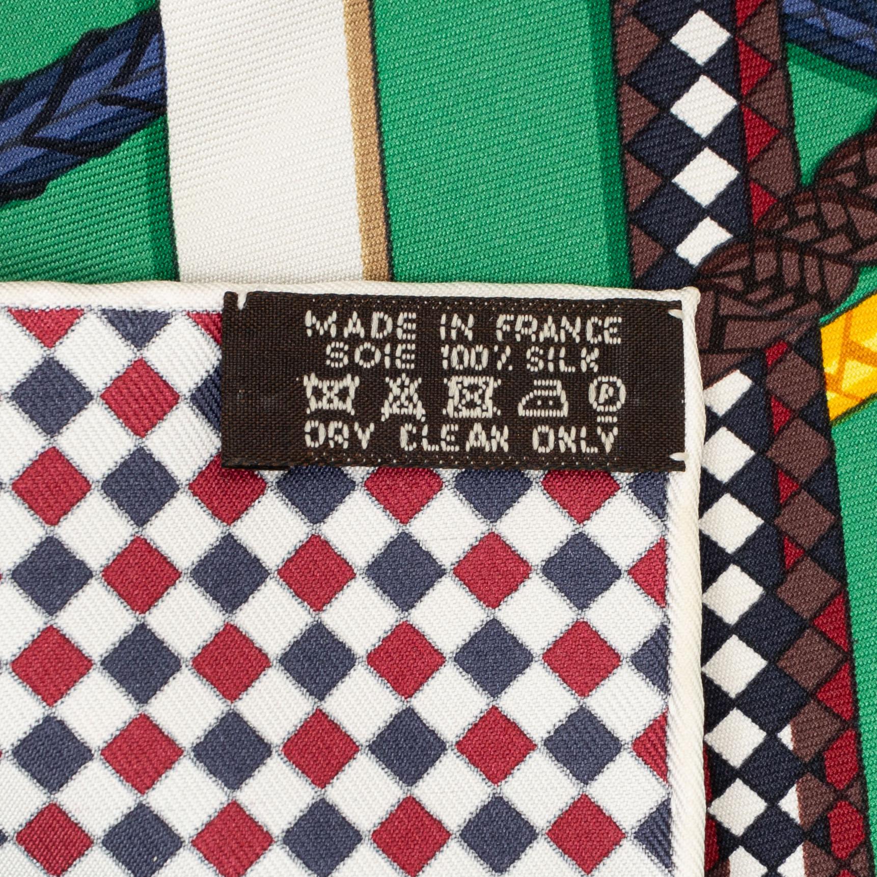 Hermès, scarf, "Fouets et Badines".