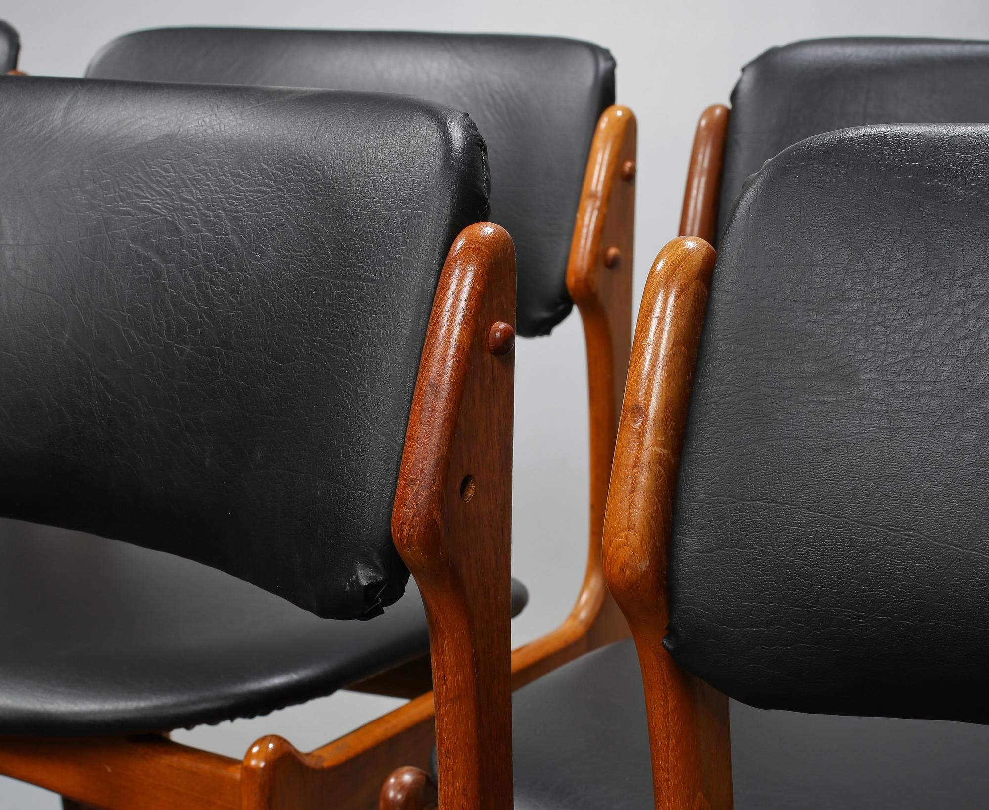 STOLAR, 8 st, Erik Buch, Danmark, 1950/60-tal.