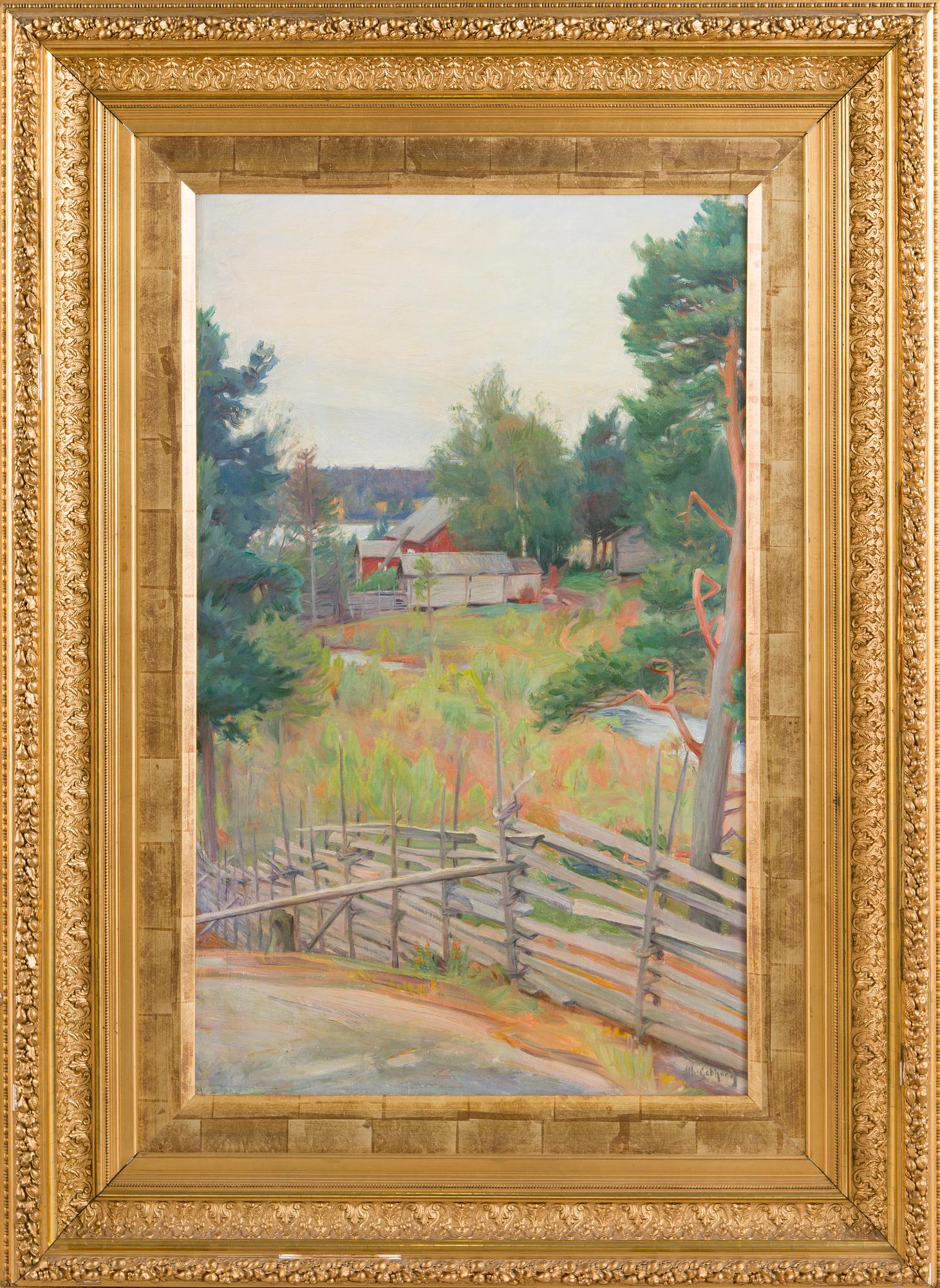 Albert Gebhard, The Farm Behind the Fence.