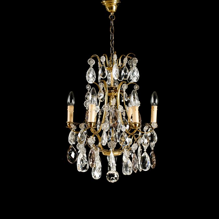 LJUSKRONA, barockstil, 1900-talets mitt. Höjd 60 cm.