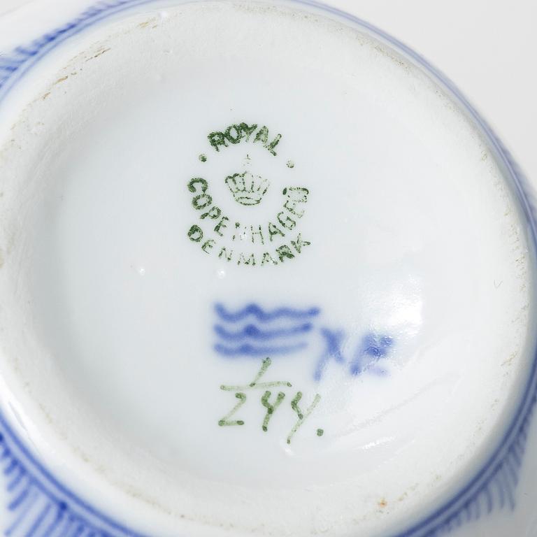 Royal Copenhagen, kaffeservis, 22 delar, "Musselmalet", Danmark.