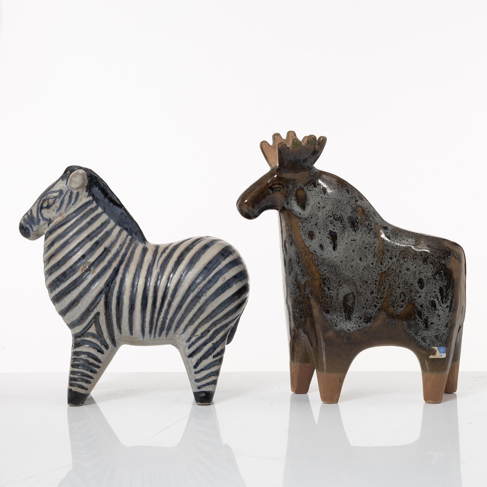 Lisa Larson, figuriner, 5 st, Gustavsberg.