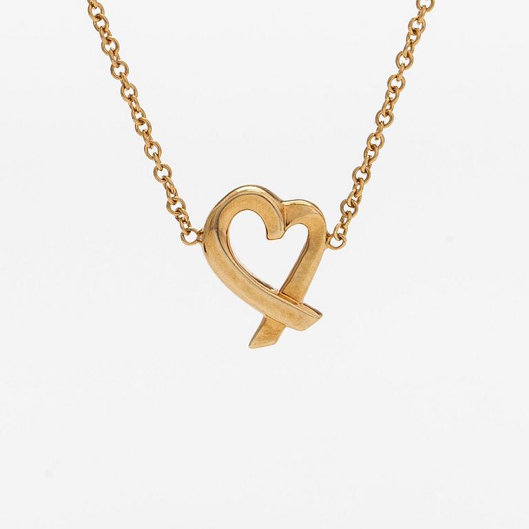 Tiffany & Co, Paloma Picasso, kaulakoru, "Loving Heart", 18K kultaa.