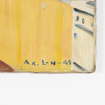 Axel Larsson, I köket.