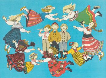 Ilon Wikland, "Dansande barn".