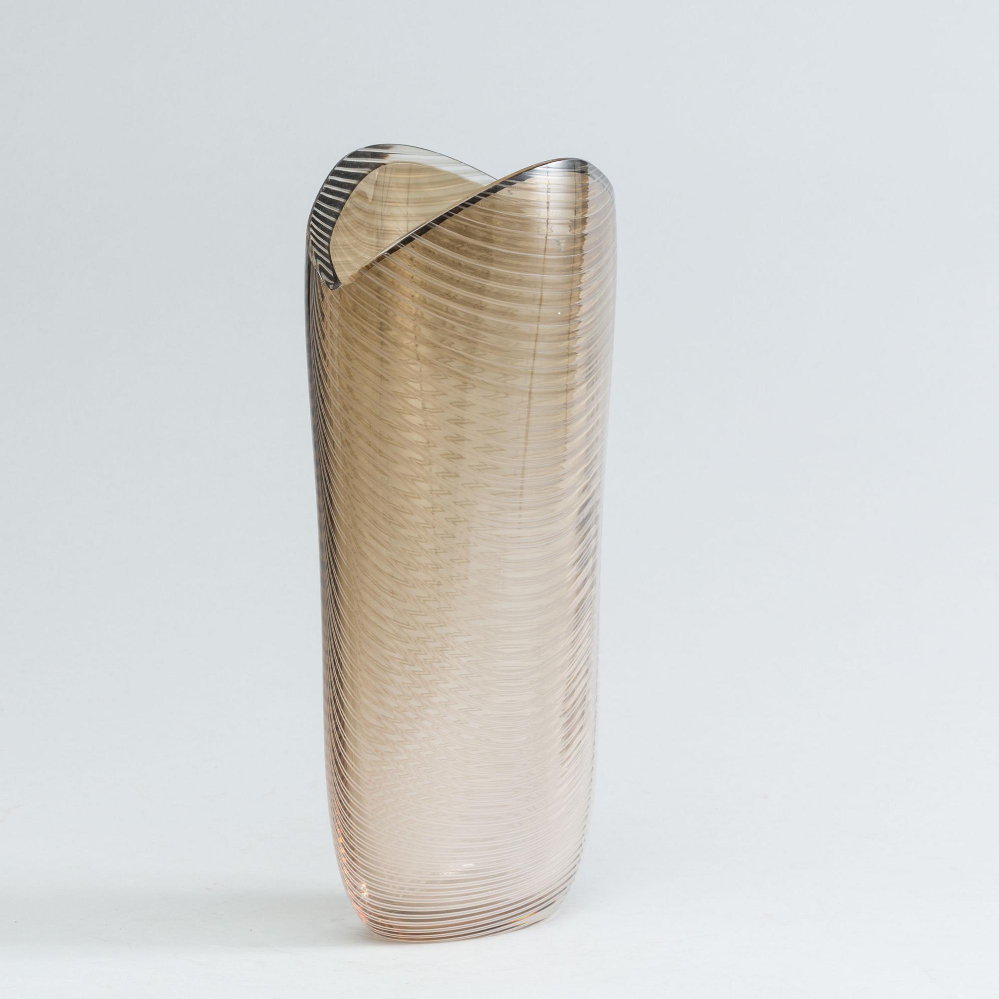 A "cappa" Murano glass vase.