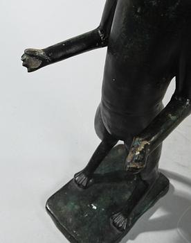 SKULPTUR, bemålad metall, 1900-talets andra hälft.