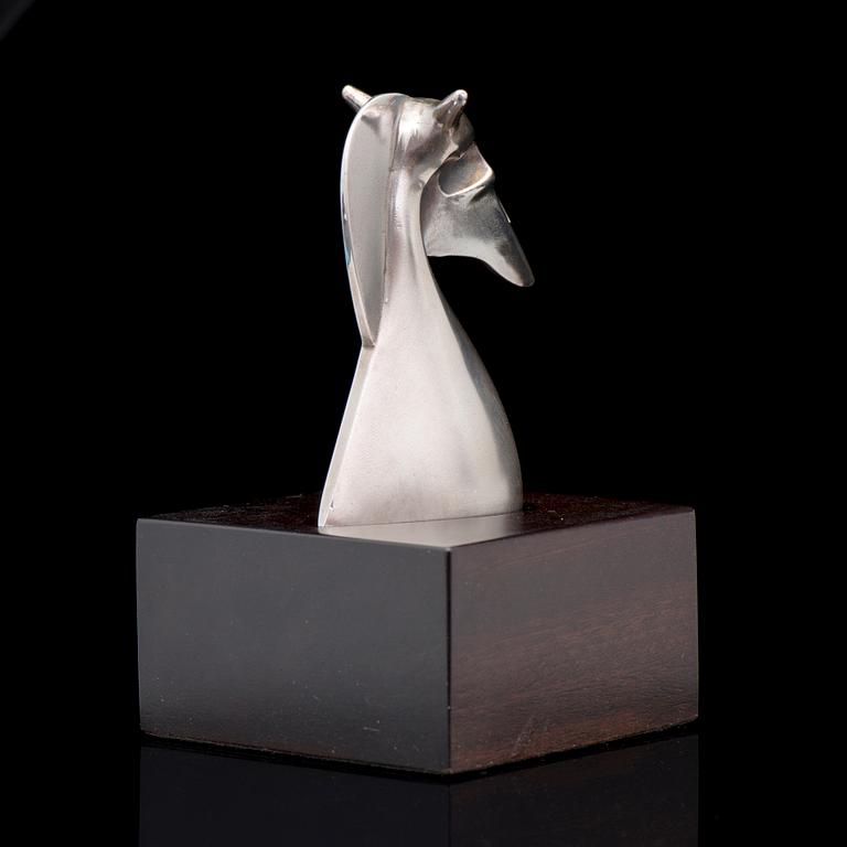 ZOLTAN POPOVITS, SCHACKPJÄS, silver. Lapponia 1977.