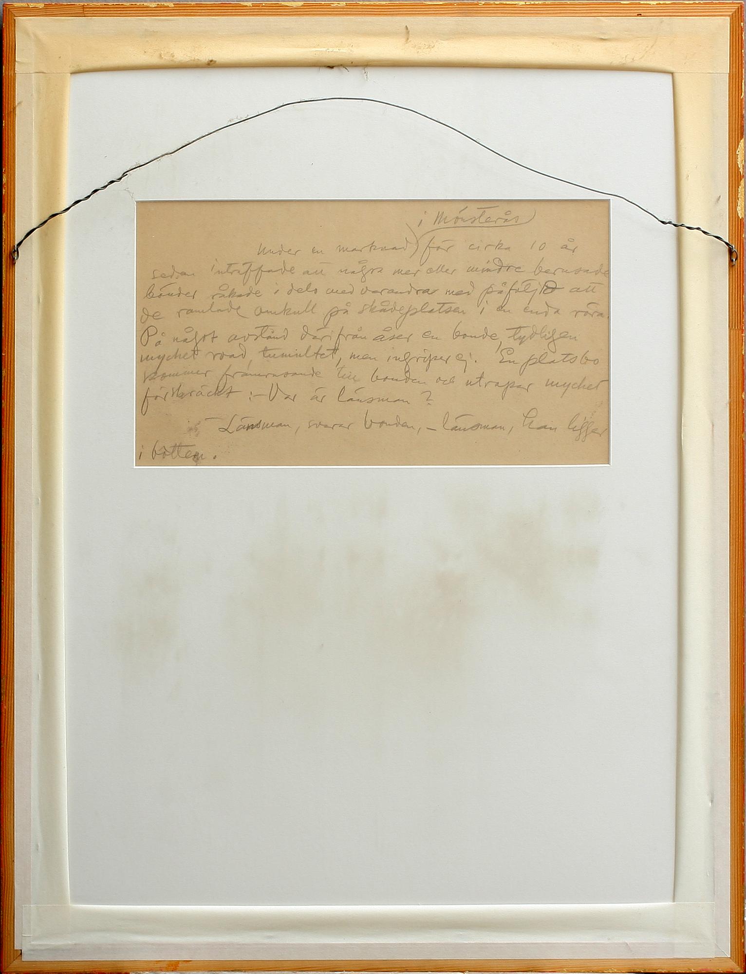 ALBERT ENGSTRÖM, tusch, 2 st, sign.