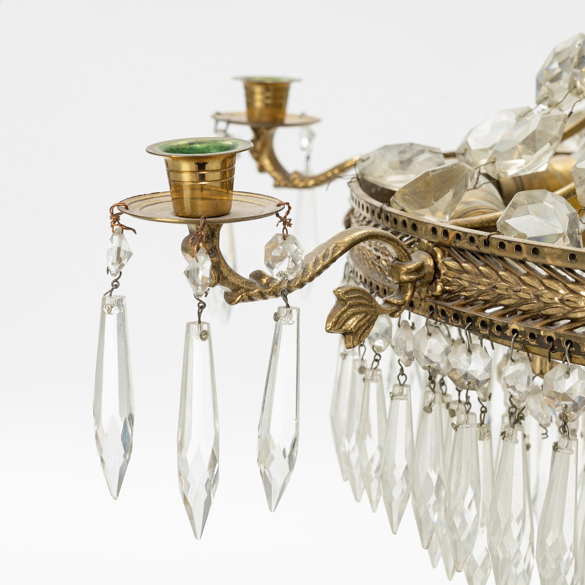 An Empire style chandelier, 20th Century.