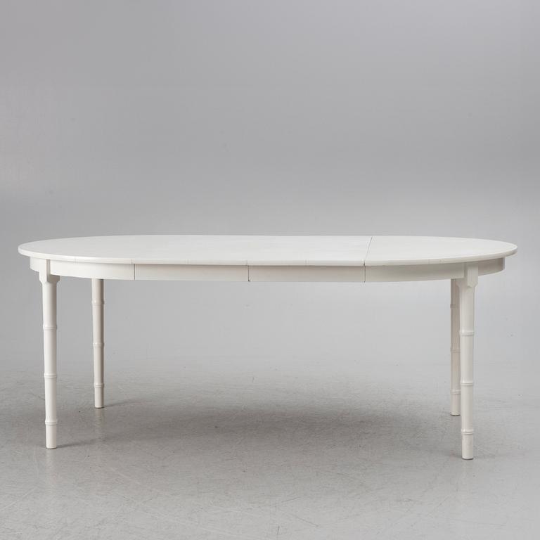 A 7-piece dining group, Miranda of Sweden, late 20th Century.